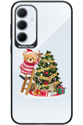 Christmas Bear (Transparent) - Samsung Galaxy A35