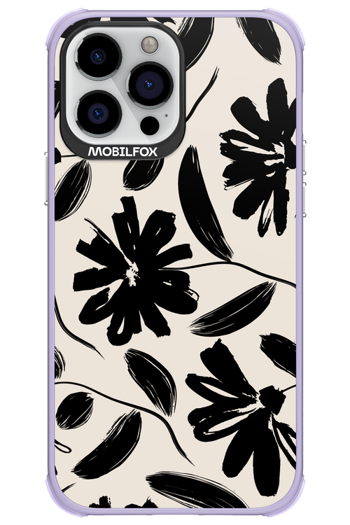 Monochrome Flowerss - Apple iPhone 13 Pro Max