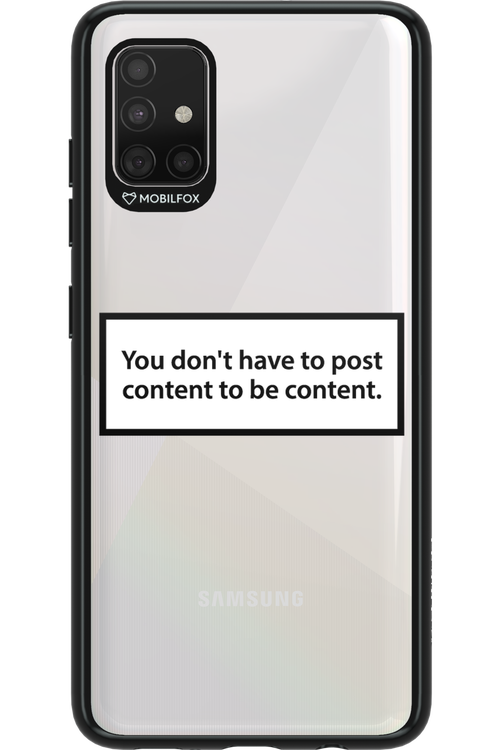Content - Samsung Galaxy A51