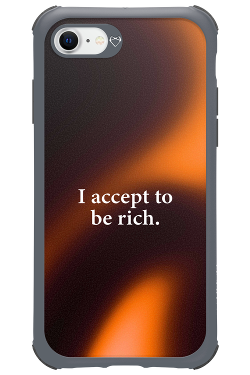 I accept to be rich - Apple iPhone 8
