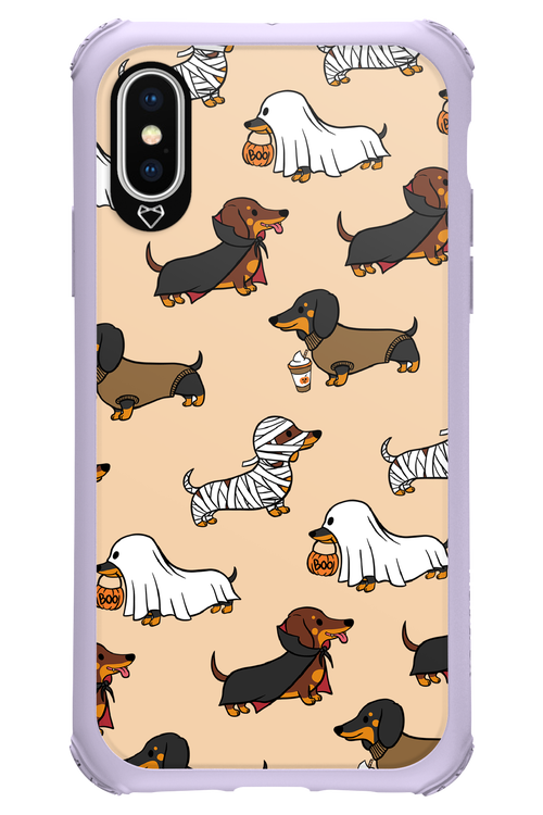 Scary Dachshund - Apple iPhone X