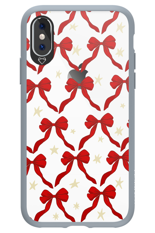 Bow & Stars (Transparent) - Apple iPhone XS