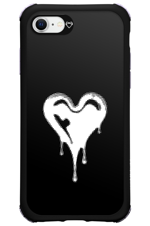 Heart Black - Apple iPhone SE 2020