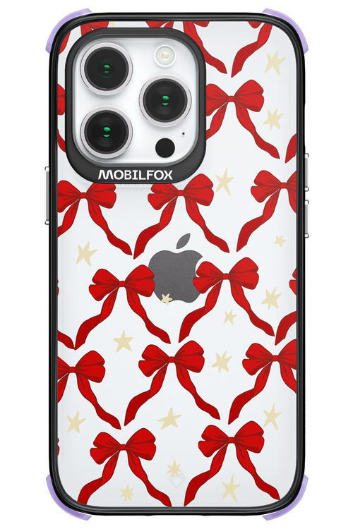Bow & Stars (Transparent) - Apple iPhone 14 Pro