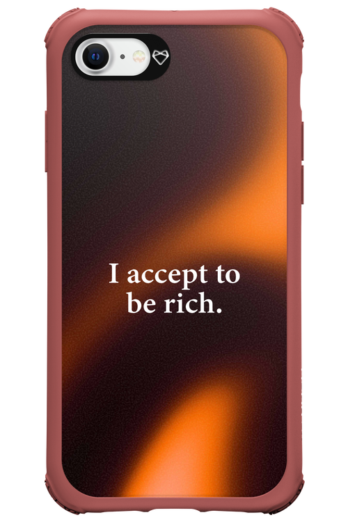 I accept to be rich - Apple iPhone 8
