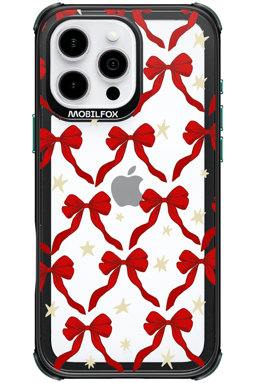 Bow & Stars (Transparent) - Apple iPhone 16 Pro Max