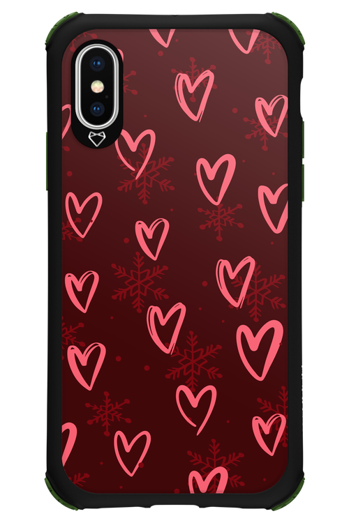 Christmas Hearts - Apple iPhone XS