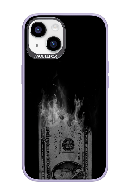 Money Burn B&W - Apple iPhone 14