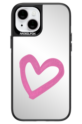 Pink Heart Mirror - Apple iPhone 14