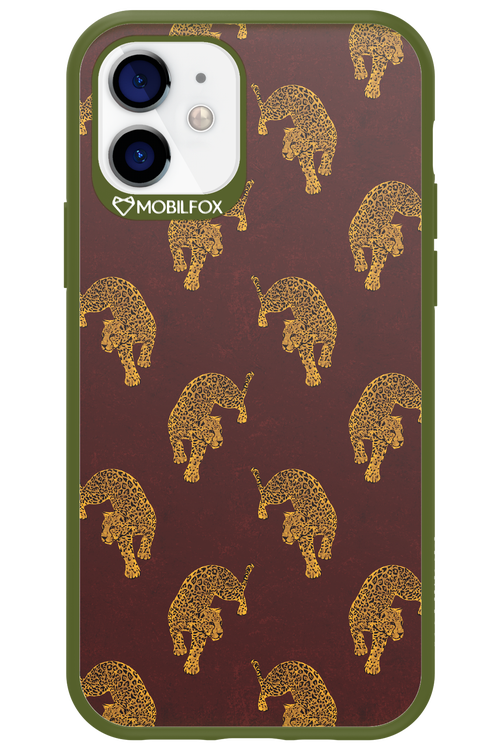 Burgundy Leopard Pattern - Apple iPhone 12