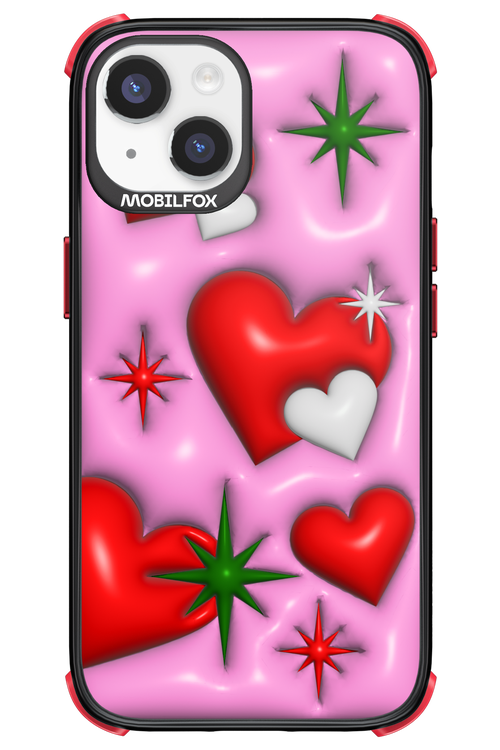 Holiday Hearts - Apple iPhone 14