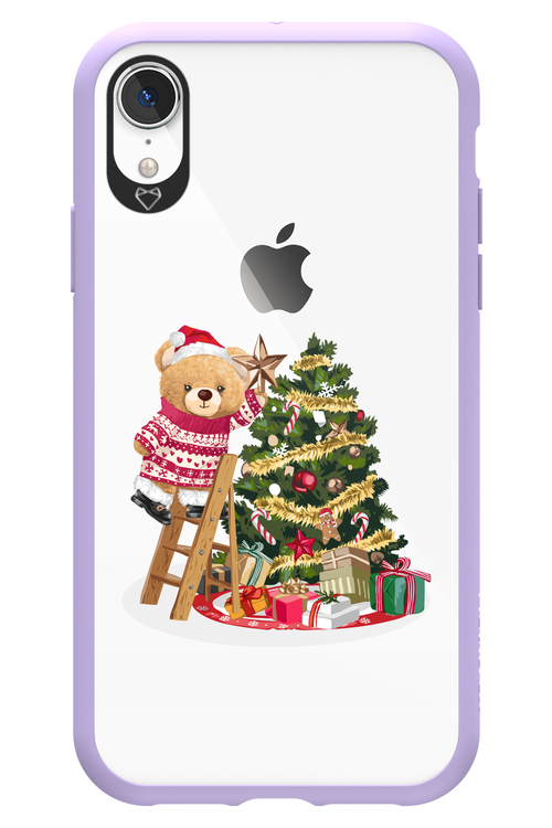Christmas Bear (Transparent) - Apple iPhone XR