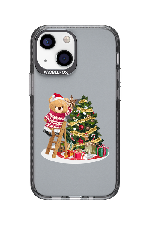 Christmas Bear (Transparent) - Apple iPhone 13 Mini