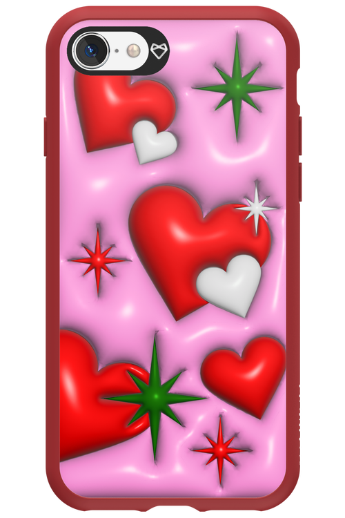 Holiday Hearts - Apple iPhone SE 2020