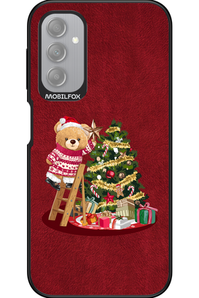 Christmas Bear (Burgundy) - Samsung Galaxy A14