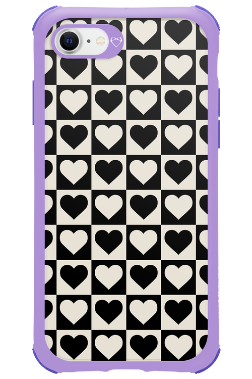Checkered Heart - Apple iPhone 7