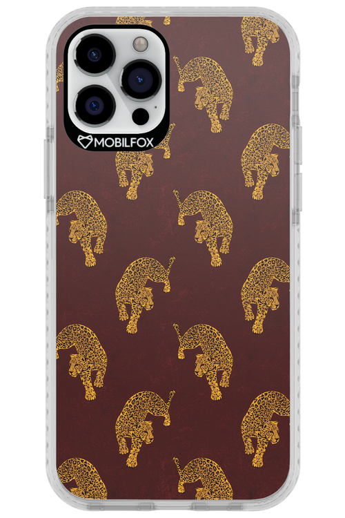 Burgundy Leopard Pattern - Apple iPhone 12 Pro