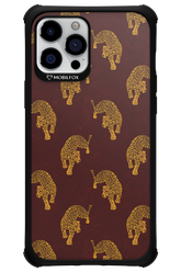 Burgundy Leopard Pattern - Apple iPhone 12 Pro Max