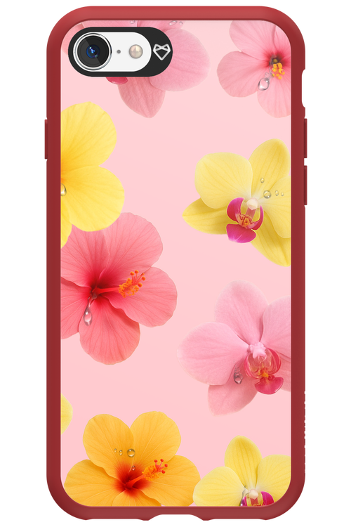 Sunset Flowers - Apple iPhone 8