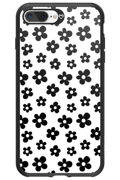 Monochrome Flowers  - Apple iPhone 7 Plus