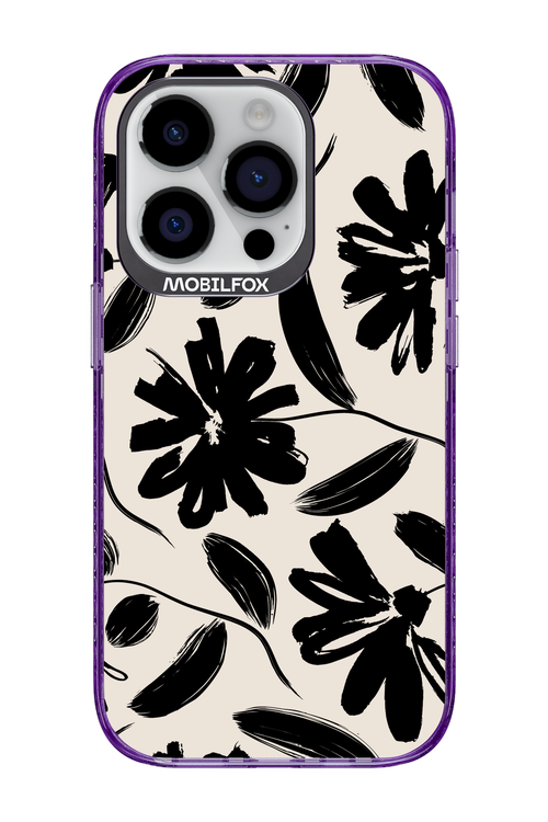 Monochrome Flowerss 2.0 - Apple iPhone 14 Pro