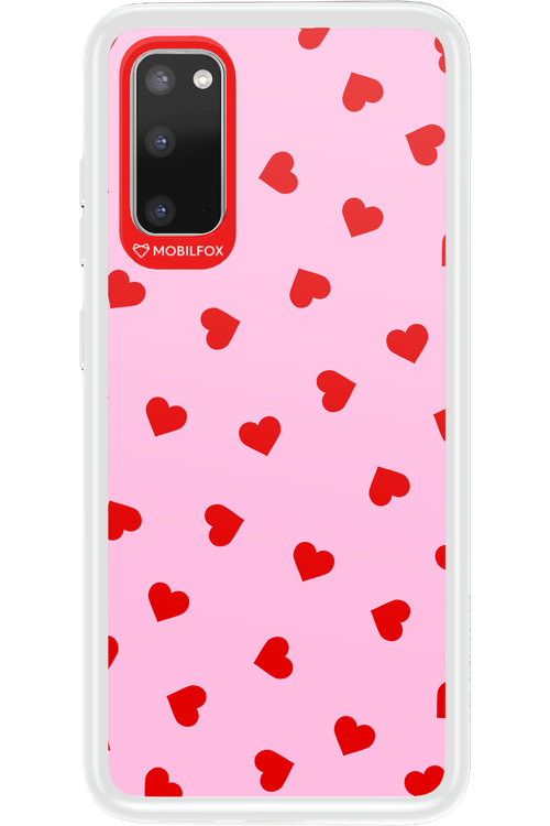 Sprinkle Heart Pink - Samsung Galaxy S20