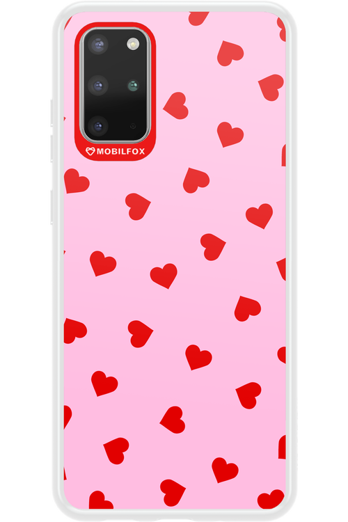 Sprinkle Heart Pink - Samsung Galaxy S20+