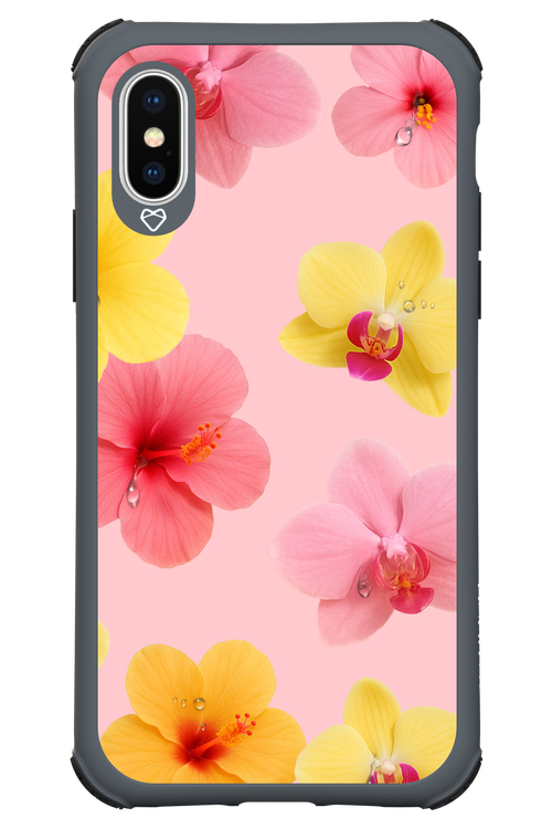 Sunset Flowers - Apple iPhone X