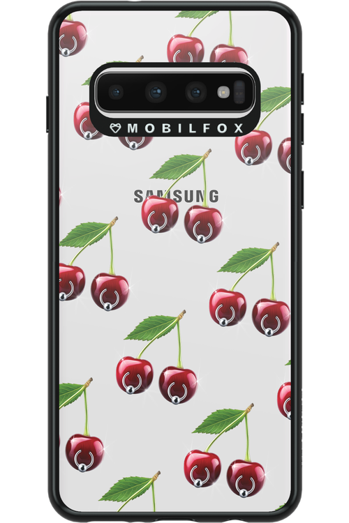 Spicy Cherries Transparent - Samsung Galaxy S10