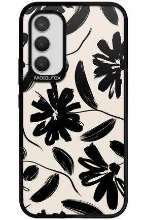 Monochrome Flowerss - Samsung Galaxy A34