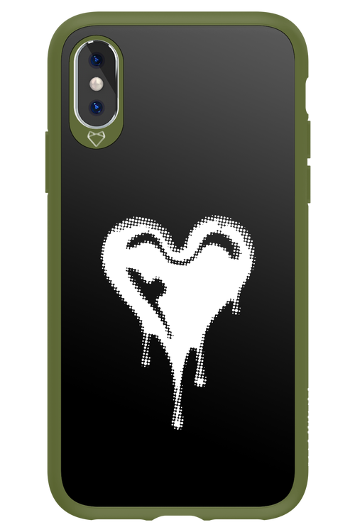 Heart Black - Apple iPhone X