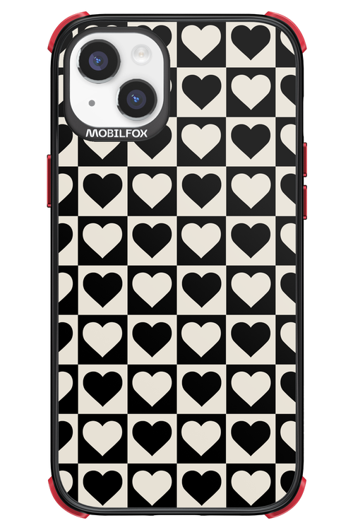 Checkered Heart - Apple iPhone 14 Plus