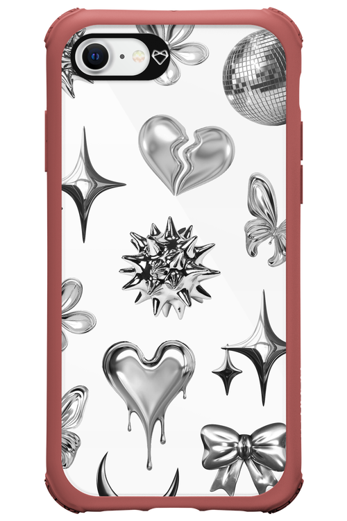 Silver Zone Transparent - Apple iPhone SE 2020