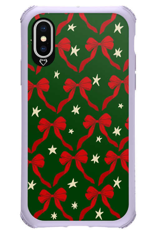 Bow & Stars (Green) - Apple iPhone XS