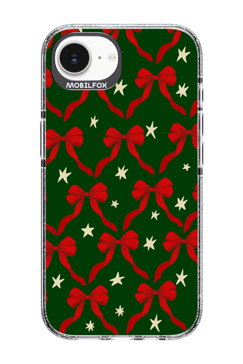 Bow & Stars (Green) - Apple iPhone 16e