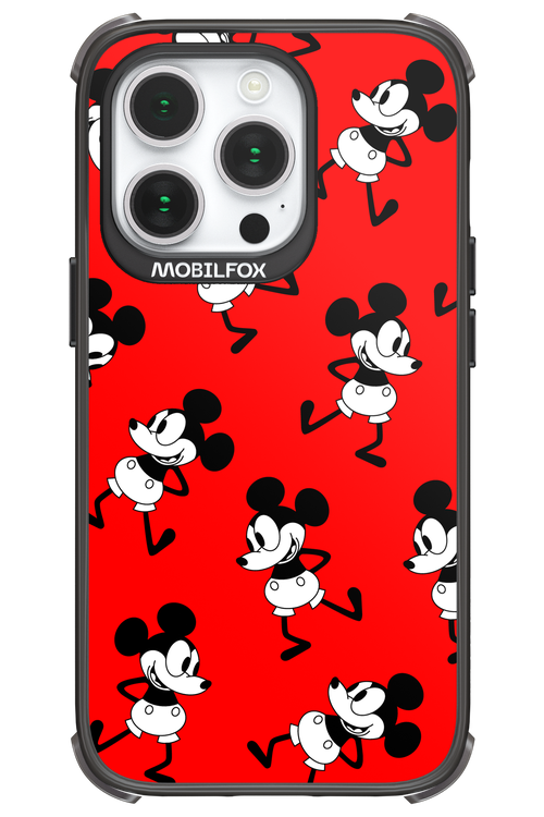 Iconic Mouse (red pattern) - Apple iPhone 14 Pro