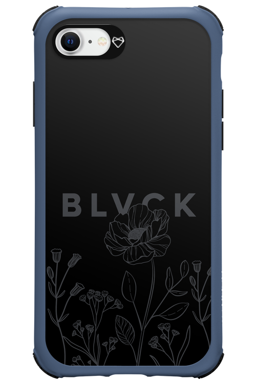 Black Flowers - Apple iPhone 8