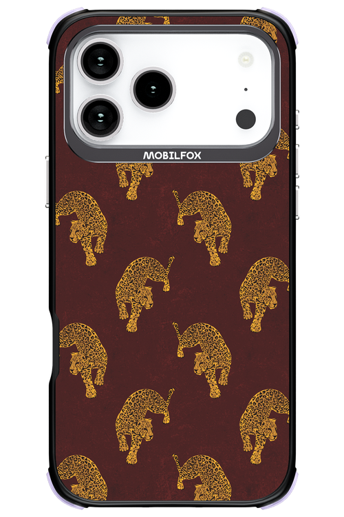 Burgundy Leopard Pattern - Apple iPhone 17 Pro Max
