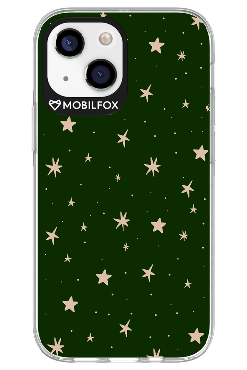 Forest Green Stars - Apple iPhone 13 Mini