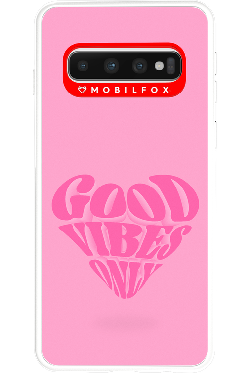 Good Vibes Heart - Samsung Galaxy S10