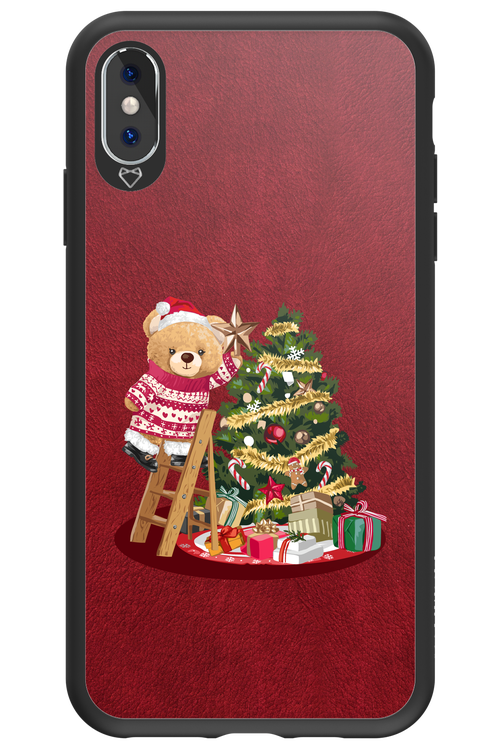 Christmas Bear (Burgundy) - Apple iPhone XS Max
