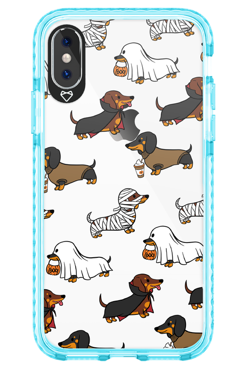 Scary Dachshund (Transparent) - Apple iPhone X