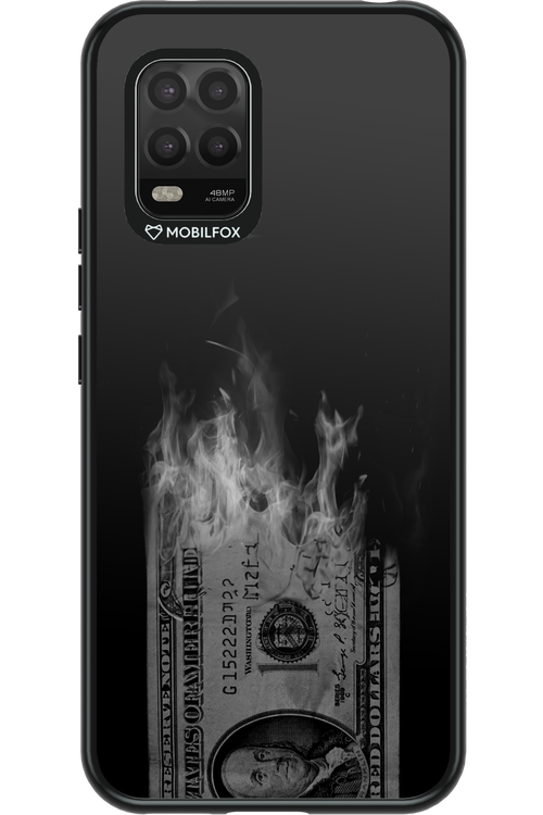 Money Burn B&W - Xiaomi Mi 10 Lite 5G