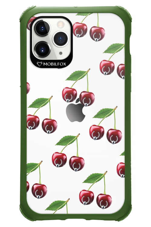 Spicy Cherries Transparent - Apple iPhone 11 Pro