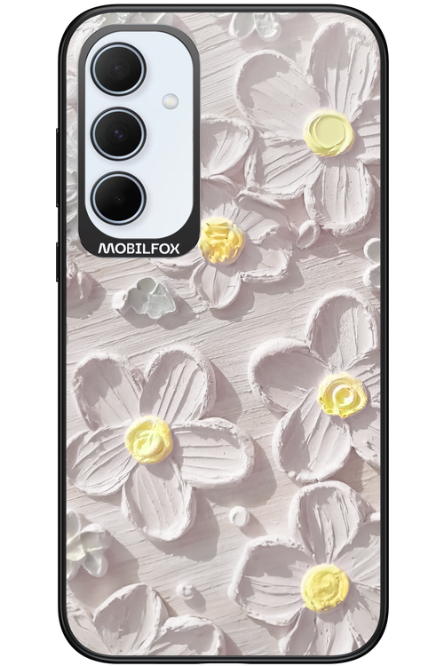 White Flowers - Samsung Galaxy A35