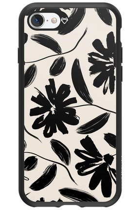 Monochrome Flowerss 2.0 - Apple iPhone SE 2020