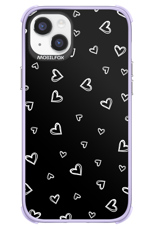 Monochrome Hearts 2.0 - Apple iPhone 14 Plus