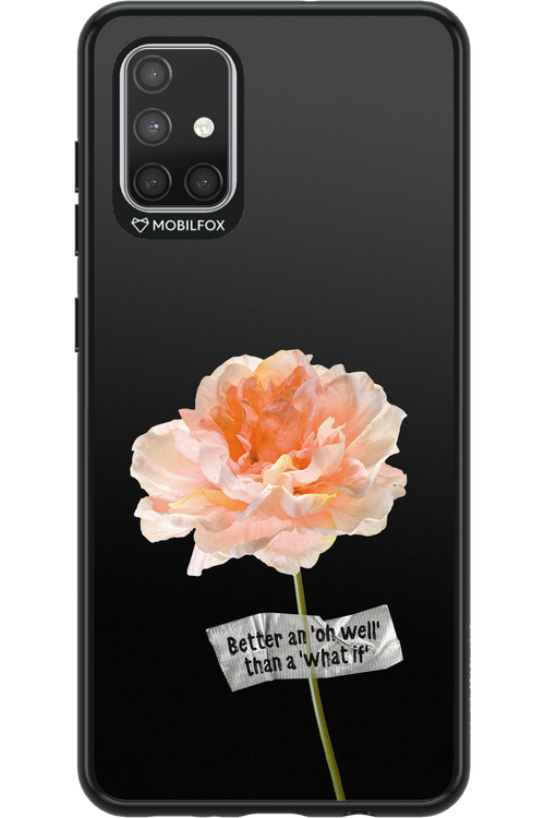 Flower Black - Samsung Galaxy A71