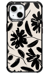 Monochrome Flowerss - Apple iPhone 15
