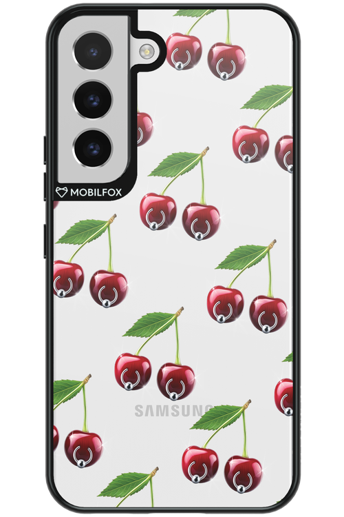 Spicy Cherries Transparent - Samsung Galaxy S22